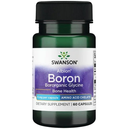 Swanson Albion Boron Glycine, 6mg - 60 Caps - Lilly's Pharmacy