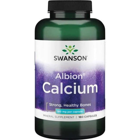 Swanson Albion Calcium, 180mg - 180 caps - Lilly’s Pharmacy & Health Store