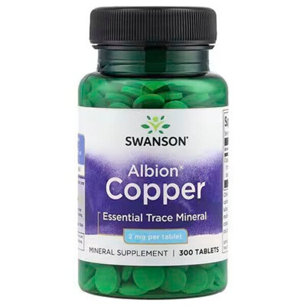 Swanson Albion Copper, 2mg - 300 tablets - Lilly's Pharmacy