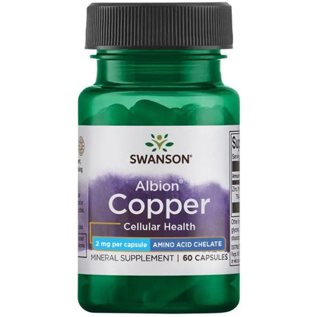Swanson Albion Copper, 2mg - 60 Caps - Lilly's Pharmacy