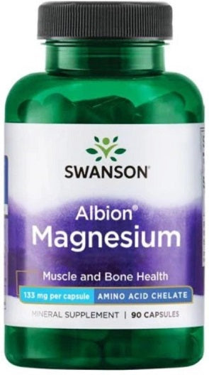 Swanson Albion Magnesium, 133mg - 90 Caps - Lilly's Pharmacy