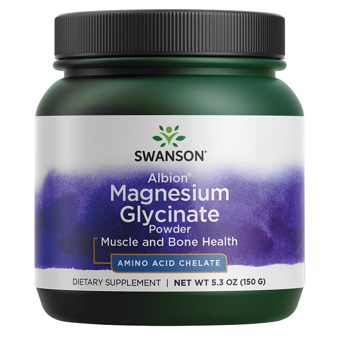 Swanson Albion Magnesium Glycinate Powder - 150g - Lilly's Pharmacy