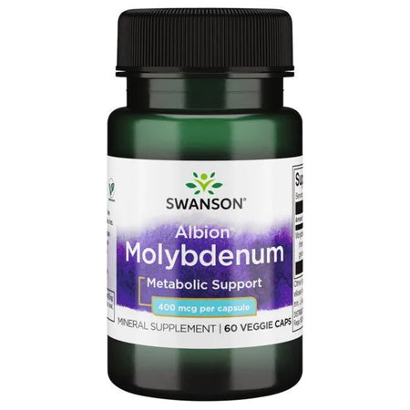 Swanson Albion Molybdenum, 400mcg - 60 Vcaps - Lilly's Pharmacy