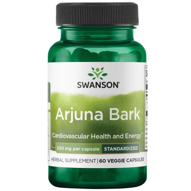 Swanson Arjuna Bark, 500mg - 60 Vcaps - Lilly's Pharmacy