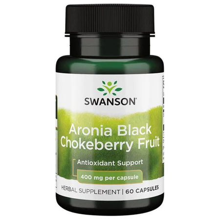 Swanson Aronia Black Chokeberry Fruit, 400mg - 60 Caps - Lilly's Pharmacy