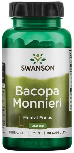 Swanson Bacopa Monnieri, 250mg - 90 Caps - Lilly's Pharmacy