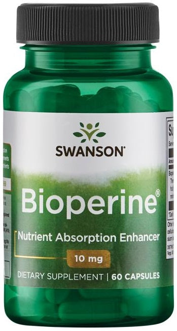 Swanson Bioperine, 10mg - 60 Caps - Lilly's Pharmacy