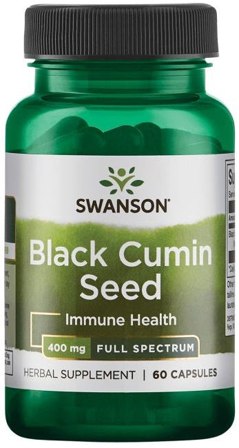 Swanson Black Cumin Seed, 400mg - 60 Caps - Lilly's Pharmacy