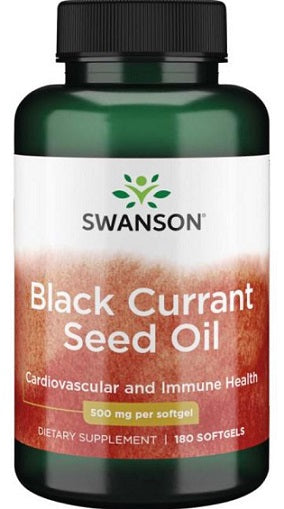 Swanson Black Currant Seed Oil, 500mg - 180 softgels - Lilly’s Pharmacy & Health Store