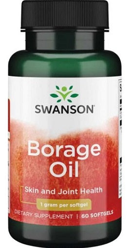 Swanson Borage Oil, 1000mg - 60 softgels - Lilly's Pharmacy