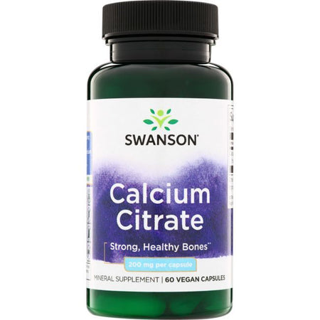 Swanson Calcium Citrate, 200mg - 60 caps - Lilly’s Pharmacy & Health Store