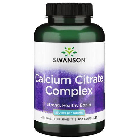 Swanson Calcium Citrate Complex, 250mg - 100 caps - Lilly’s Pharmacy & Health Store