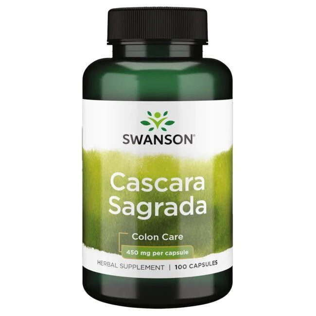 Swanson Cascara Sagrada, 450mg - 100 Caps - Lilly's Pharmacy