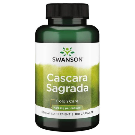 Swanson Cascara Sagrada, 450mg - 100 Caps - Lilly's Pharmacy