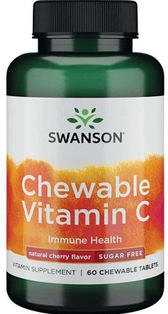 Swanson Chewable Vitamin C, Natural Cherry Flavour - 60 chewable tablets - Lilly's Pharmacy