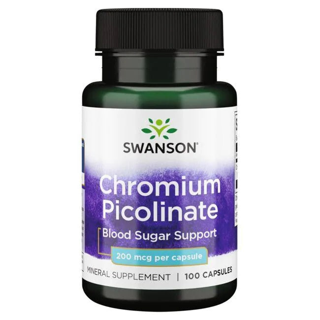 Swanson Chromium Picolinate, 200mcg - 100 Caps - Lilly's Pharmacy