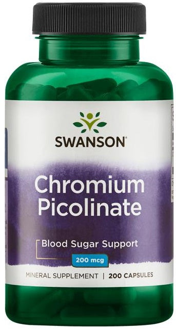 Swanson Chromium Picolinate, 200mcg - 200 Caps - Lilly's Pharmacy