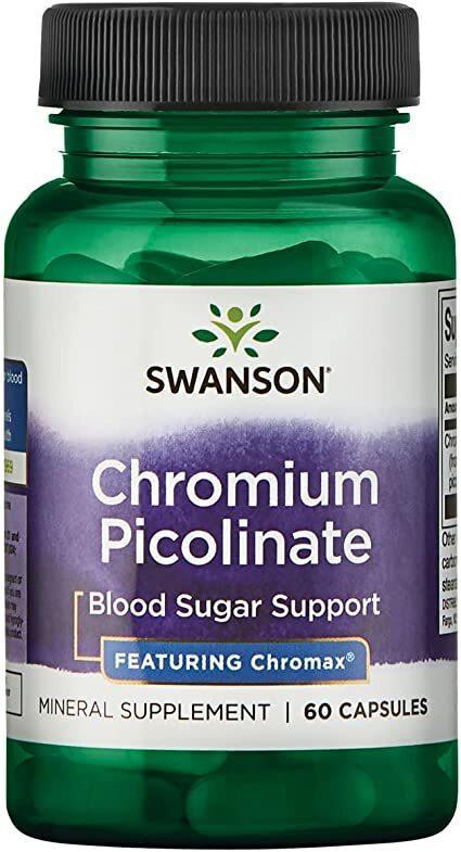 Swanson Chromium Picolinate Featuring Chromax, 200mcg - 60 caps - Lilly’s Pharmacy & Health Store