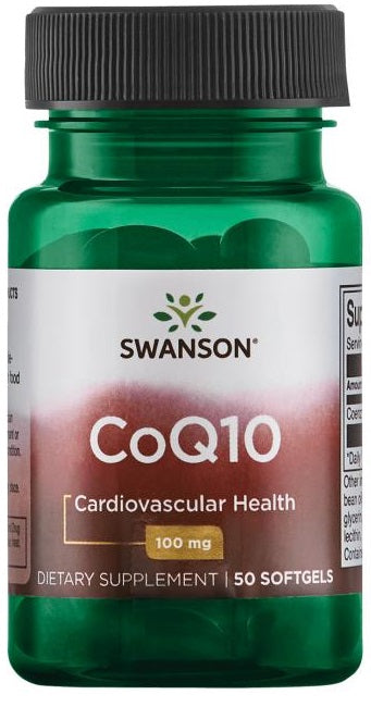 Swanson CoQ10, 100mg - 50 softgels - Lilly's Pharmacy