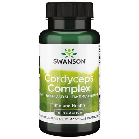Swanson Cordyceps Complex with Reishi and Shiitake Mushrooms - 60 Vcaps - Lilly's Pharmacy