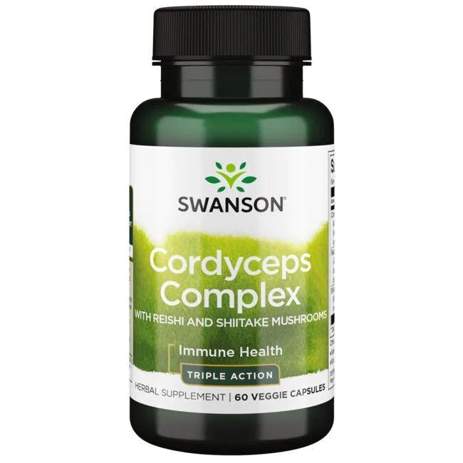 Swanson Cordyceps Complex with Reishi and Shiitake Mushrooms - 60 Vcaps - Lilly's Pharmacy