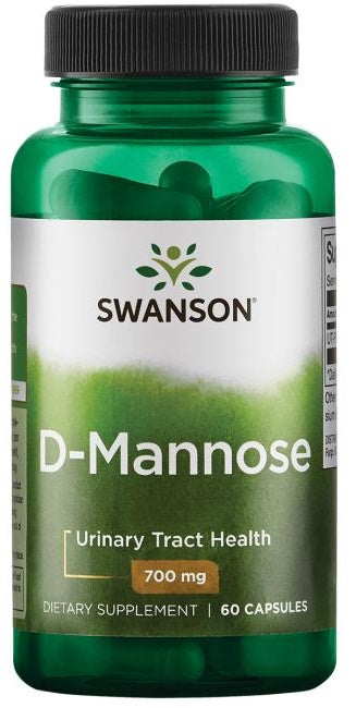 Swanson D-Mannose, 700mg - 60 Caps - Lilly's Pharmacy
