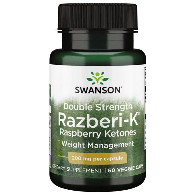 Swanson Double Strength Razberi - K, 200mg - 60 vcaps - Lilly’s Pharmacy & Health Store