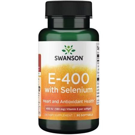 Swanson E with Selenium, 400IU - 90 softgels - Lilly's Pharmacy