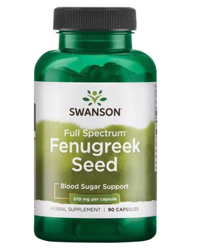 Swanson Fenugreek Seed, 610mg - 90 Caps - Lilly's Pharmacy