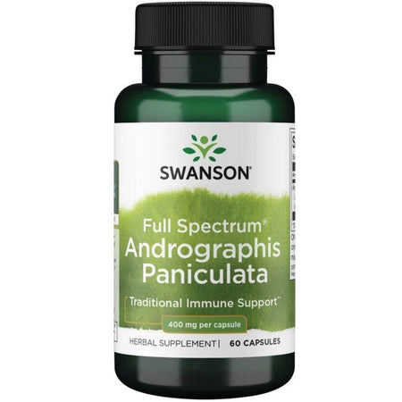 Swanson Full Spectrum Andrographis Paniculata, 400mg - 60 Caps - Lilly's Pharmacy