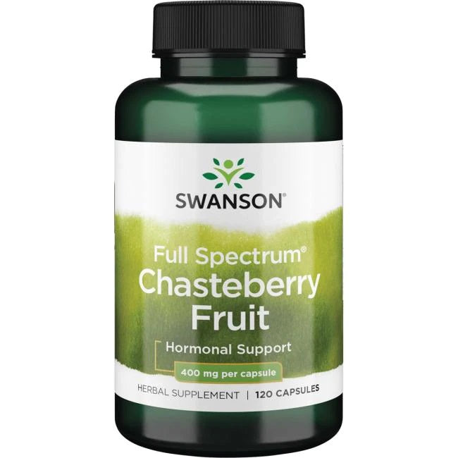 Swanson Full Spectrum Chasteberry Fruit, 400mg - 120 Caps - Lilly's Pharmacy