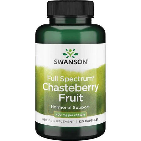 Swanson Full Spectrum Chasteberry Fruit, 400mg - 120 Caps - Lilly's Pharmacy