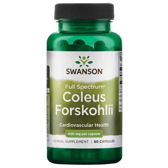 Swanson Full Spectrum Coleus Forskohlii, 400mg - 60 Caps - Lilly's Pharmacy