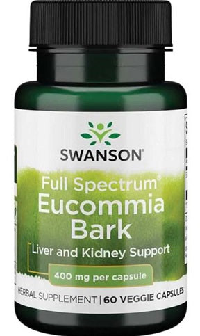 Swanson Full Spectrum Eucommia Bark, 400mg - 60 Vcaps - Lilly's Pharmacy