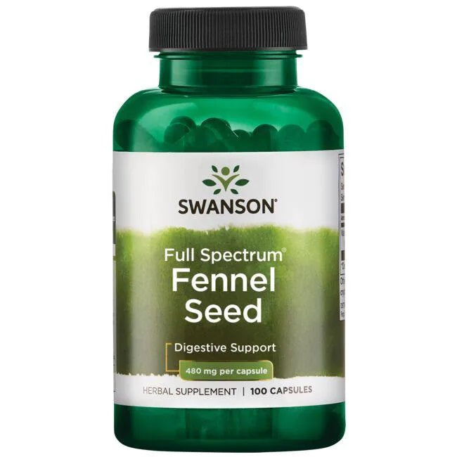 Swanson Full Spectrum Fennel Seed, 480mg - 100 Caps - Lilly's Pharmacy