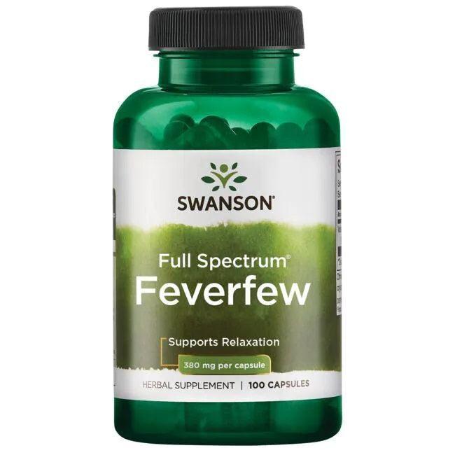 Swanson Full Spectrum Feverfew, 380mg - 100 caps - Lilly’s Pharmacy & Health Store