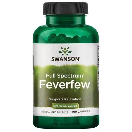 Swanson Full Spectrum Feverfew, 380mg - 100 caps - Lilly’s Pharmacy & Health Store