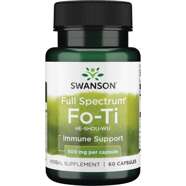 Swanson Full Spectrum Fo-Ti, 500mg - 60 Caps - Lilly's Pharmacy