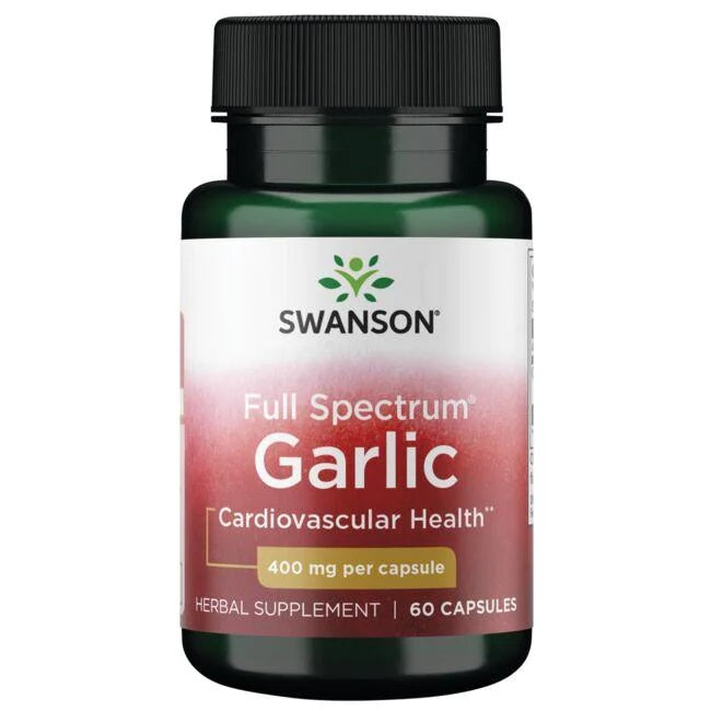 Swanson Full Spectrum Garlic, 400mg - 60 Caps - Lilly's Pharmacy