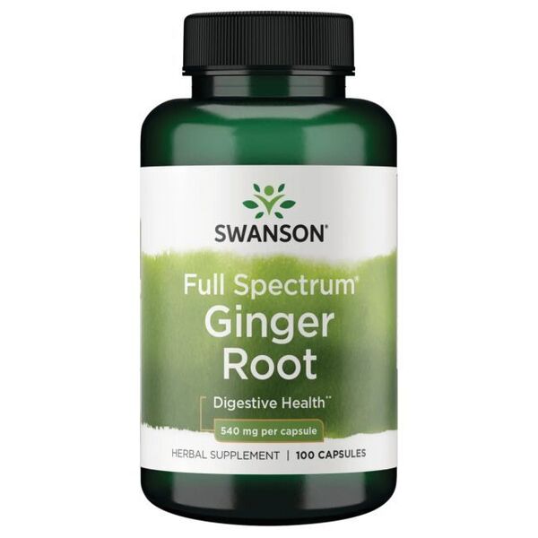Swanson Full Spectrum Ginger Root, 540mg - 100 caps - Lilly’s Pharmacy & Health Store