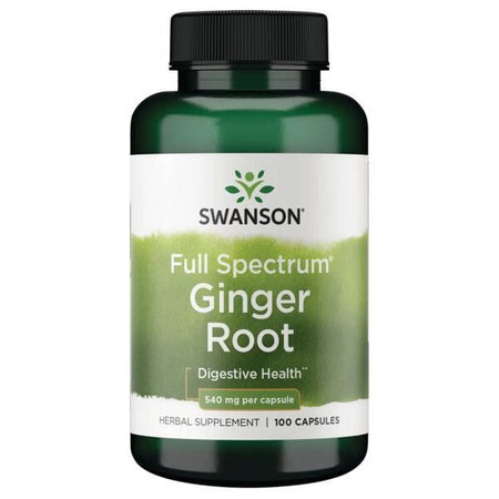Swanson Full Spectrum Ginger Root, 540mg - 100 caps - Lilly’s Pharmacy & Health Store