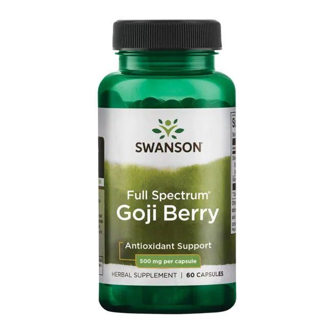 Swanson Full Spectrum Goji Berry, 500mg - 60 Caps - Lilly's Pharmacy