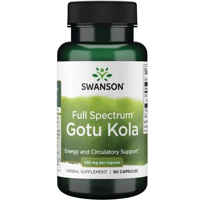 Swanson Full Spectrum Gotu Kola, 435mg - 60 Caps - Lilly's Pharmacy