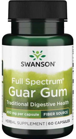 Swanson Full Spectrum Guar Gum, 400mg - 60 Caps - Lilly's Pharmacy