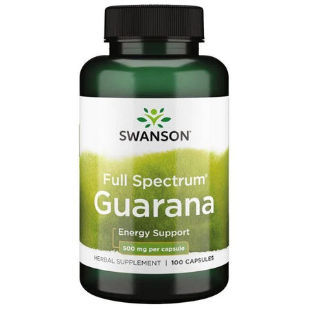Swanson Full Spectrum Guarana, 500mg - 100 Caps - Lilly's Pharmacy