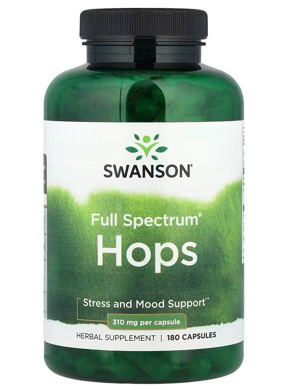 Swanson Full Spectrum Hops, 310mg - 180 Caps - Lilly's Pharmacy