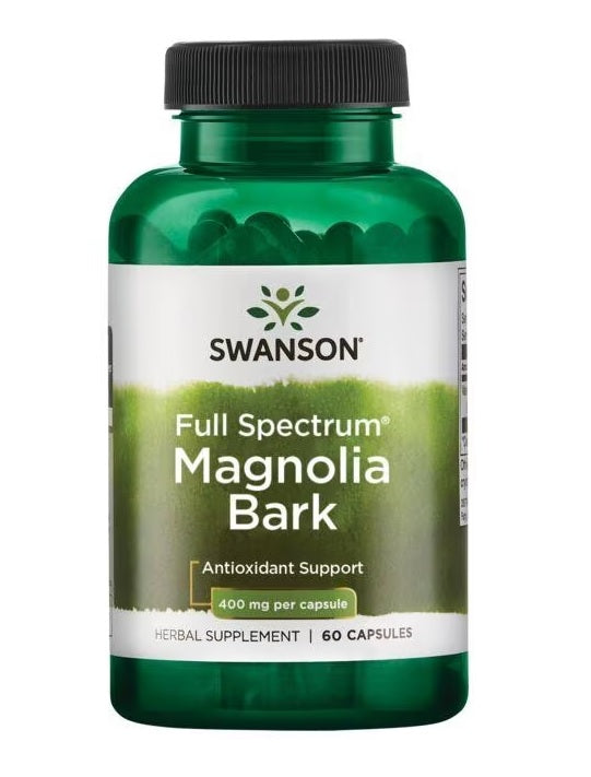 Swanson Full Spectrum Magnolia Bark, 400mg - 60 Caps - Lilly's Pharmacy