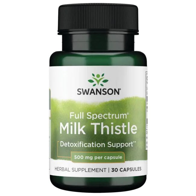 Swanson Full Spectrum Milk Thistle, 500mg - 30 Caps - Lilly's Pharmacy