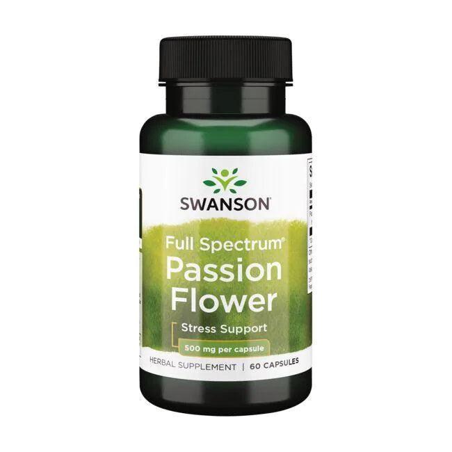 Swanson Full Spectrum Passion Flower, 500mg - 60 caps - Lilly’s Pharmacy & Health Store