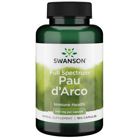 Swanson Full Spectrum Pau d'Arco, 500mg - 100 Caps - Lilly's Pharmacy